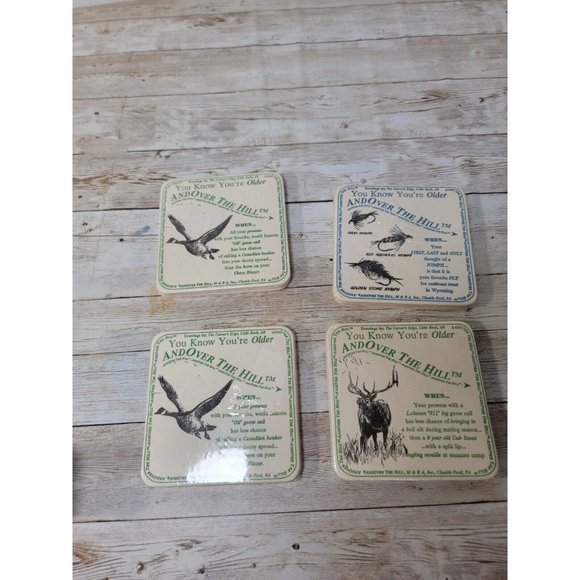 24 Coasters You Know You're Older and Over the‎ Hil Funny Joke Gag Gift New - Picture 6 of 8